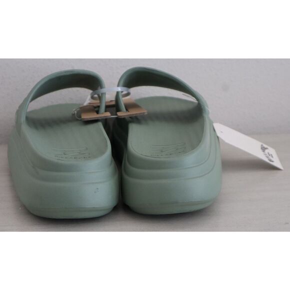 BILLABONG Women's Sz 10 Green Platform Cushion Slides Sandals - Picture 3 of 6